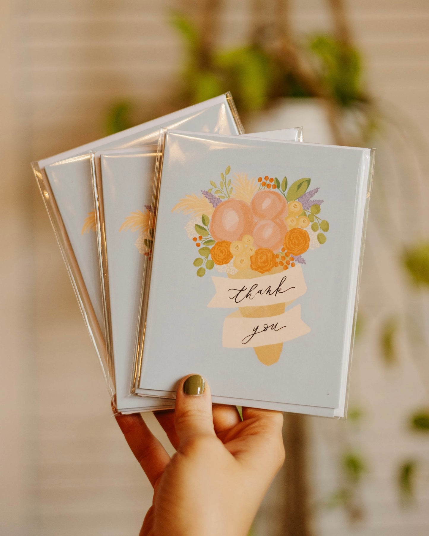 Bouquet of Thanks Notecard Set