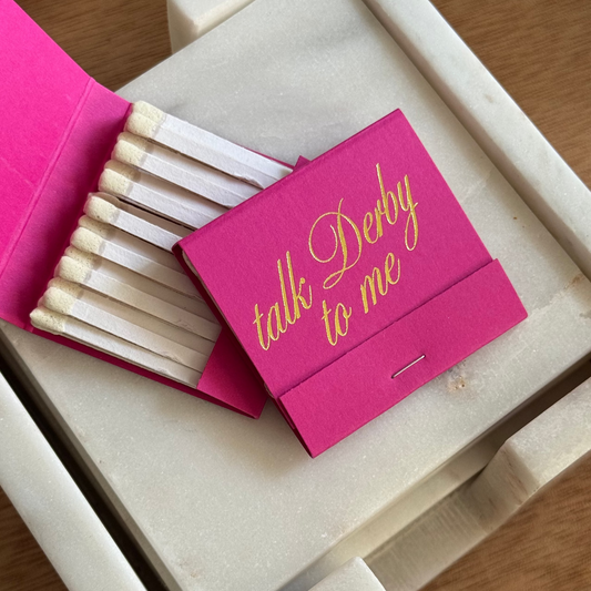 Talk Derby to Me Matchbook