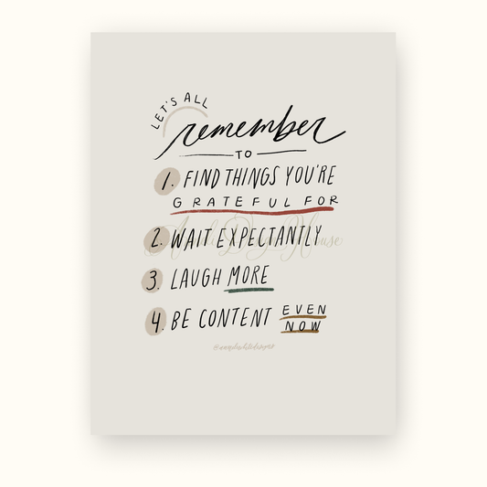 5"x7" Daily Mantra Print