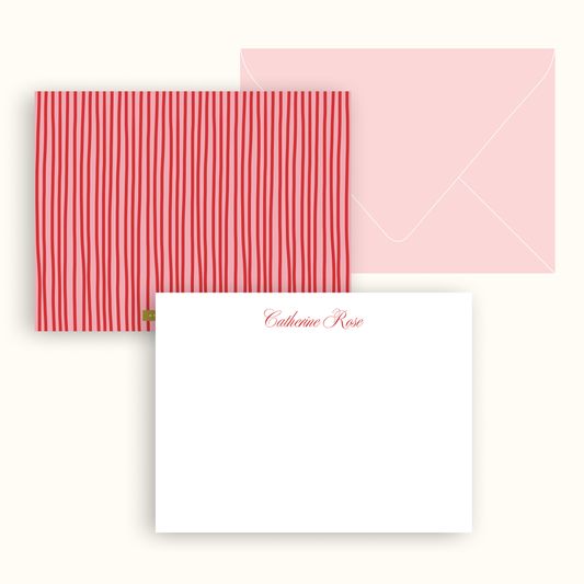 Luv Stripes Stationery Set