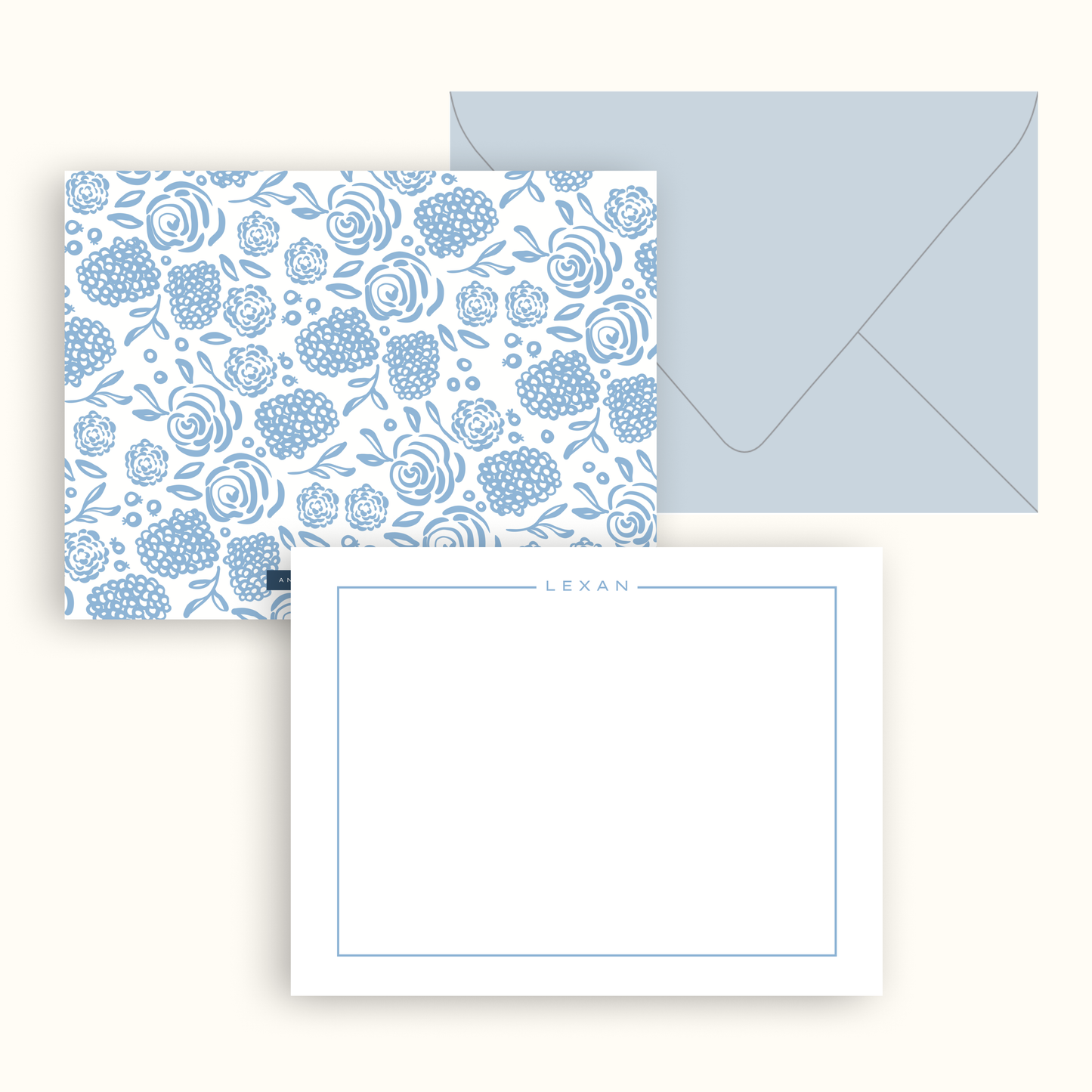 Summer Blues Stationery Set