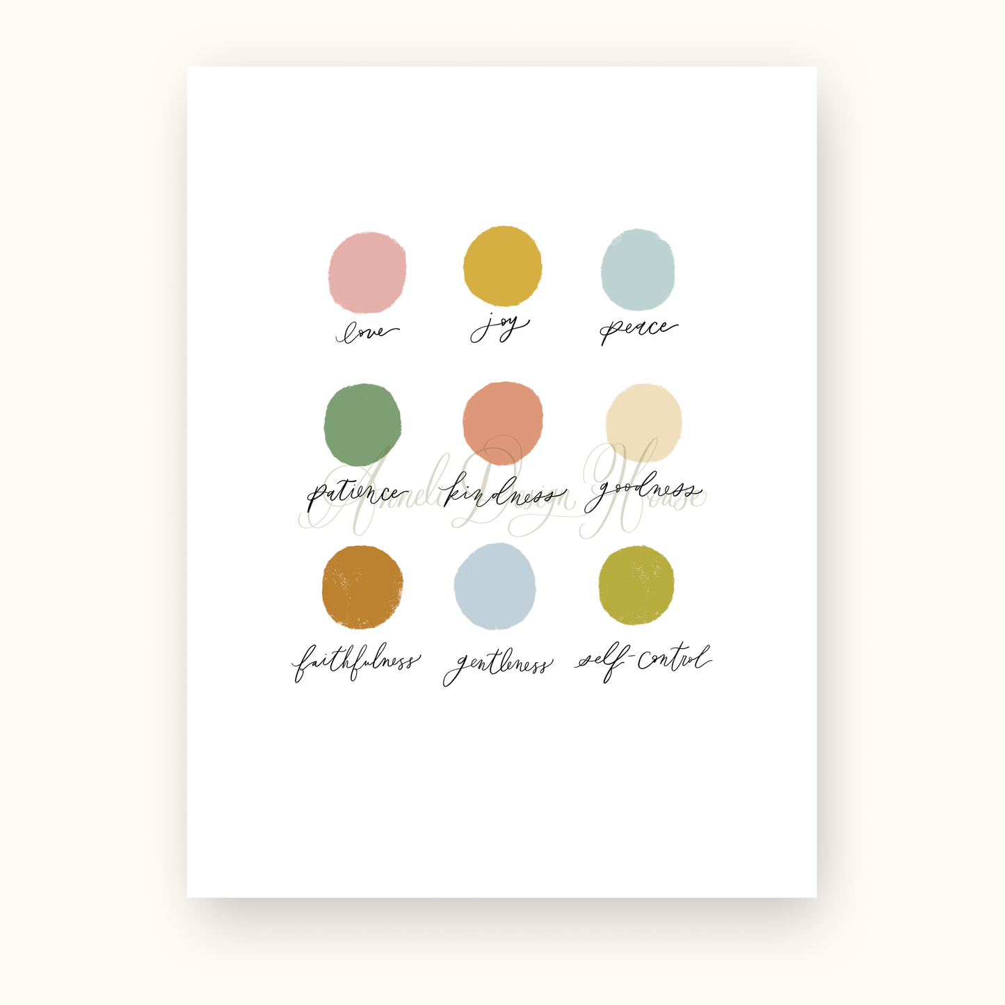 8"x10" Fruit of the Spirit Print