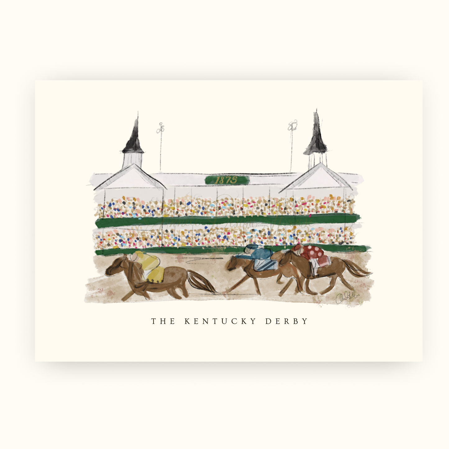 8"x10" Kentucky Derby Print