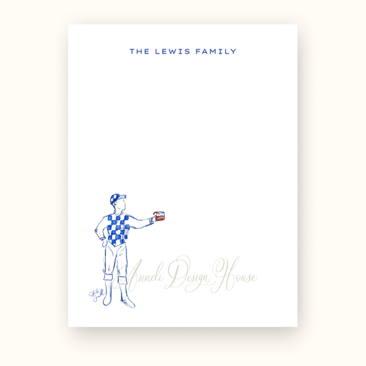 Blue Old Fashioned Jocktail Notepad