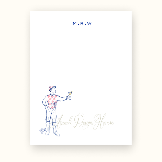 Pink French 75 Jocktail Notepad