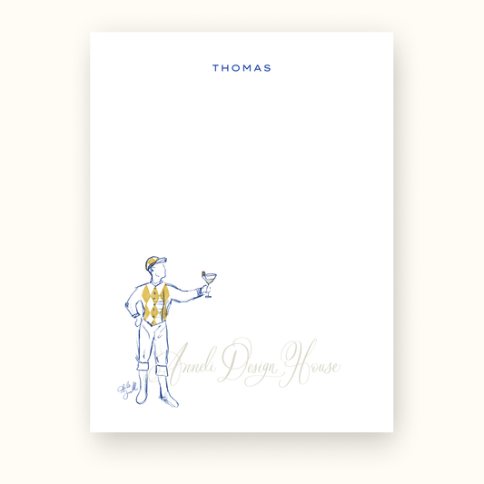 Gold Martini Jocktail Notepad