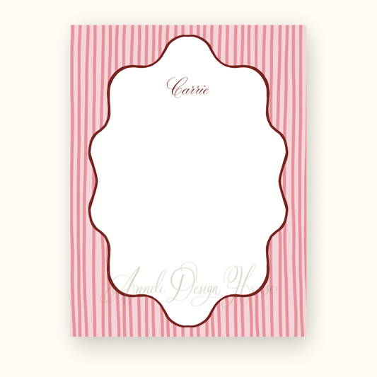 Luv Stripes Semi-Custom Notepad
