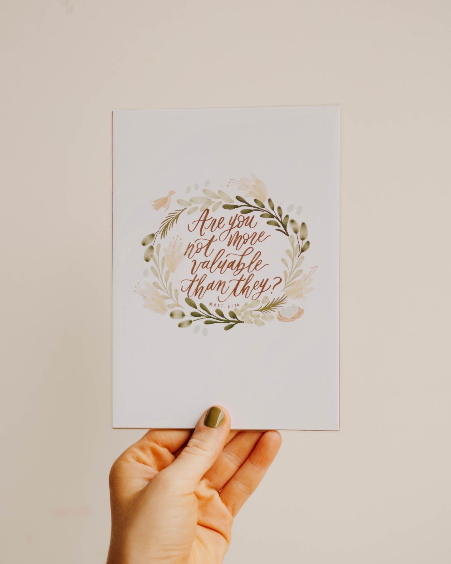 5"x7" Matthew 6:26 Print