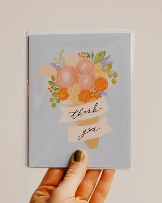 Bouquet of Thanks Notecard Set